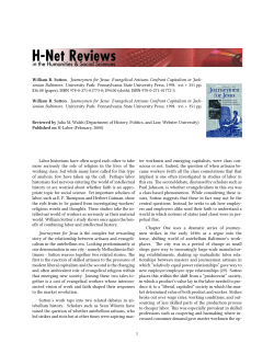 Untitled [Julia Walsh on Journeymen for Jesus: Evangelical Artisans