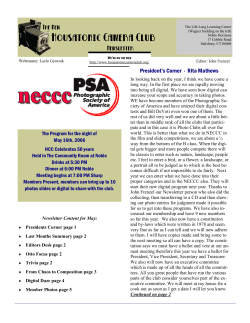 May 2006 - Housatonic Camera Club