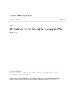 The German View of the Dieppe Raid August 1942