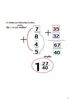 the rainbow method simplify