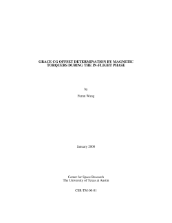 grace cg offset determination by magnetic torquers during