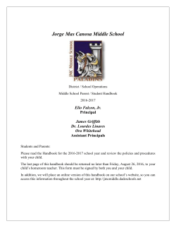 Parent / Student Handbook