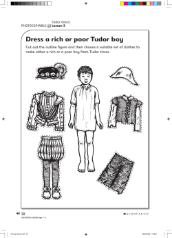 Dress a rich or poor Tudor boy