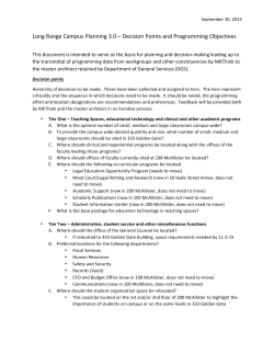 Long Range Campus Plan - UC Hastings College of the Law