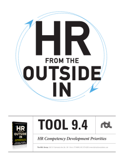 HR Competency Development Priorities
