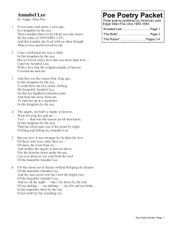 Poe Poetry Packet - Moore Public Schools