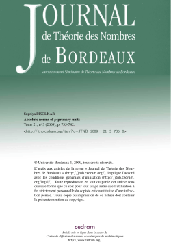 Absolute norms of p-primary units