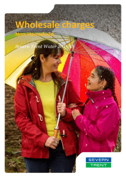 Scheme of Charges - Severn Trent Water