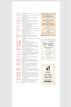 30 Jan 1858 . . . Hall&eacute; conducts the first of his