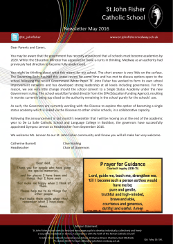 St John Fisher Catholic School