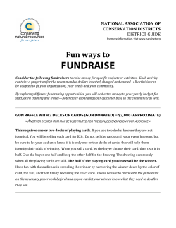 Fun Ways to Fundraise - National Association of Conservation Districts
