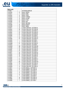 Latin-1 supplement