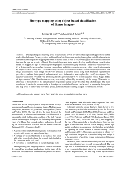 Fire type mapping using object-based classification of