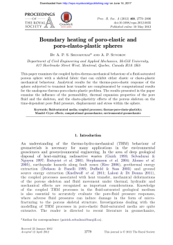 Boundary heating of poro-elastic and poro-elasto