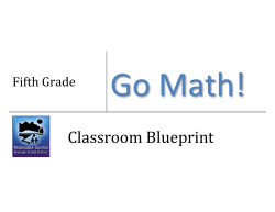 Fifth Grade Go Math!