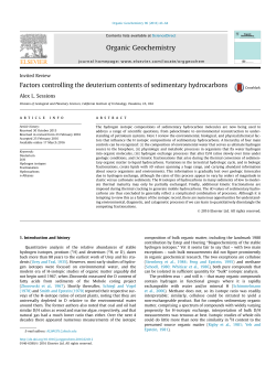Factors controlling the deuterium contents of