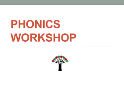 Phonics Workshop PPT