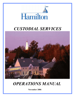 CUSTODIAL SERVICES