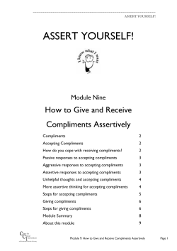 How to Give and Receive Compliments Assertively
