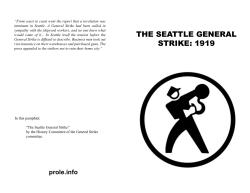 the seattle general strike: 1919