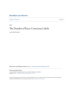 The Paradox of Race-Conscious Labels