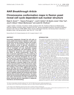 NAR Breakthrough Article - Oxford Academic
