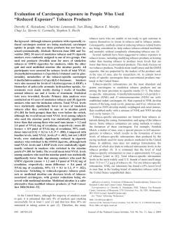 Hatsukami DK, Lemmonds C, Zhang Y, Murphy SE, Le C, Carmella