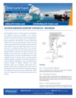 southern hemisphere adventure to antarctica