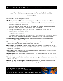 Make Your Point: Secrets to presenting with Purpose