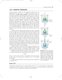 16.6 osmotic pressure