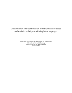 Classification and identification of malicious code based on heuristic