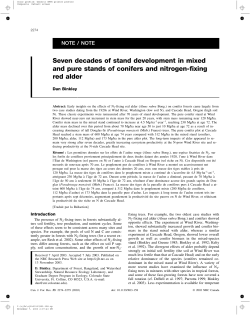 Seven decades of stand development in mixed and pure stands of