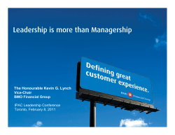Leadership is more than Managership &hellip; &ldquo;Underperforming
