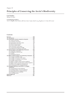 ACIA Ch10 Final - Arctic Climate Impact Assessment