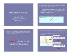 Chapter 15 review - Eagan High School
