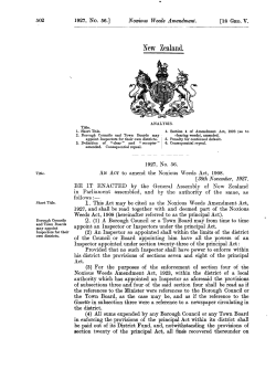 18 GEO V 1927 No 56 Noxious Weeds Amendment