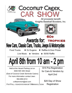 Pre-Registration - Cruisin South Florida