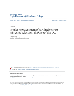 Popular Representations of Jewish Identity on Primetime Television
