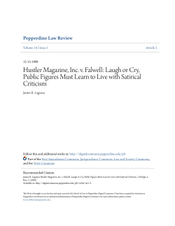 Hustler Magazine, Inc. v. Falwell