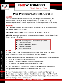 Peer Pressure? Let`s Talk About It