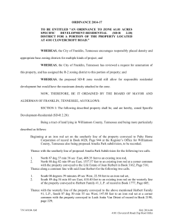 Ordinance 2003-30 - City of Franklin, TN
