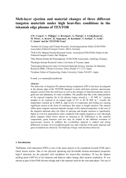 Melt-layer ejection and material changes of three