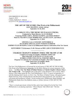 THE ART OF THE SCORE - New York Philharmonic