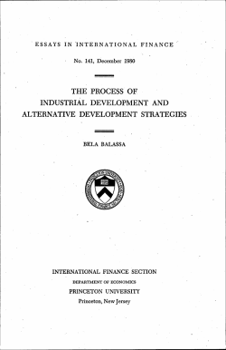 The process of industrial development and alternative development