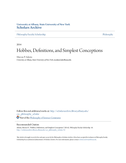Hobbes, Definitions, and Simplest Conceptions