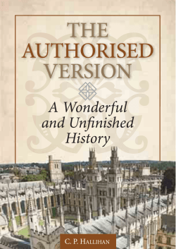 The Authorised Version - Trinitarian Bible Society