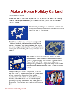 Make a Horse Holiday Garland