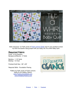 Tilt a Whirl Baby Quilt - Art Gallery Fabrics blog