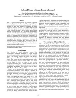 Do Social Norms Influence Causal Inferences?