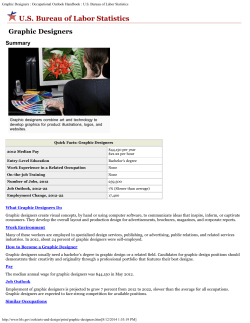 Graphic Designers : Occupational Outlook Handbook : US